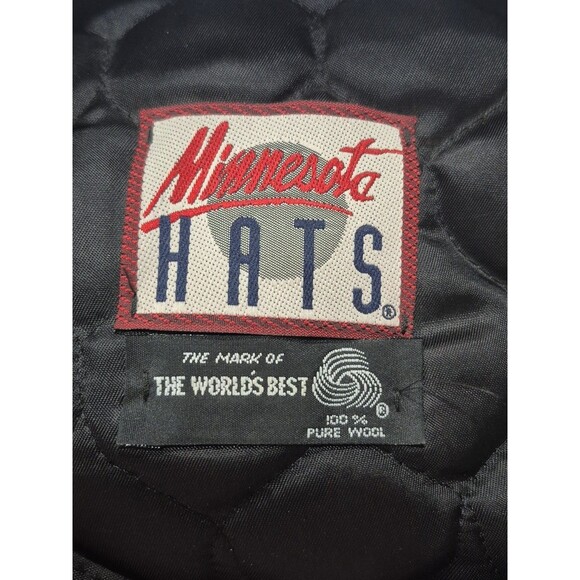 Minnesota Hats Men's Brown/white  Newsboy Cabbie wool Cap Made In USA - Picture 3 of 5